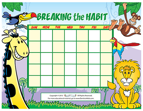 A kid's calendar star chart for rewarding good habits (in color)