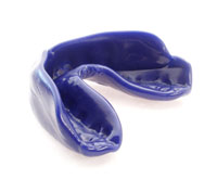 picture of a blue mouthguard